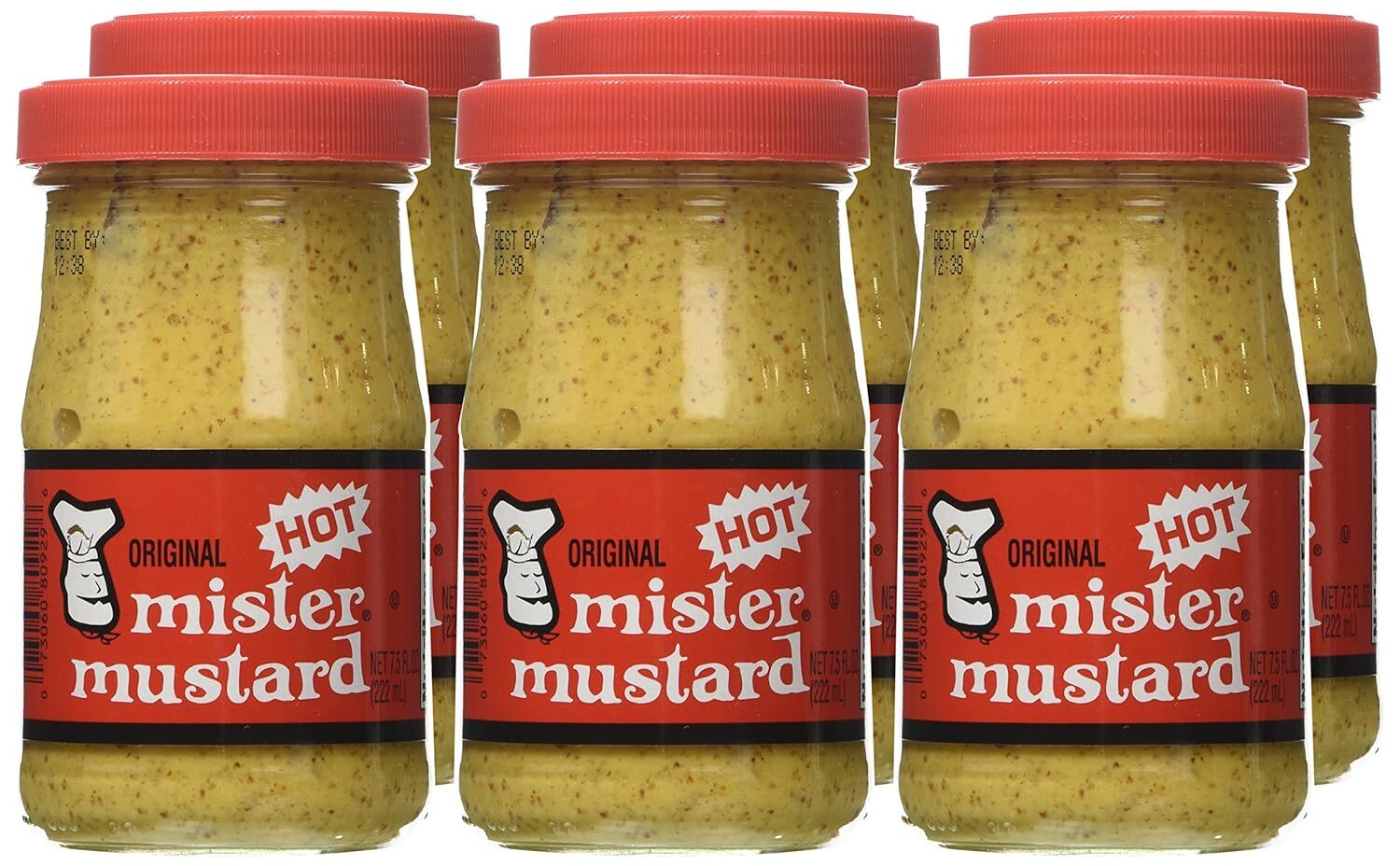 Mostaza Original Mister Mustard, 7.5 Onzas, Paquete De 6