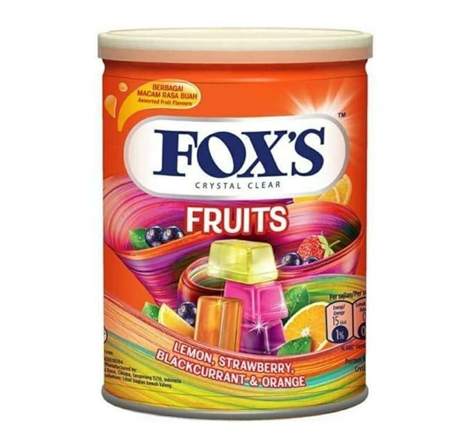 Fox’s Crystal Clear Fruits strawberry Candy Tin – 180gm