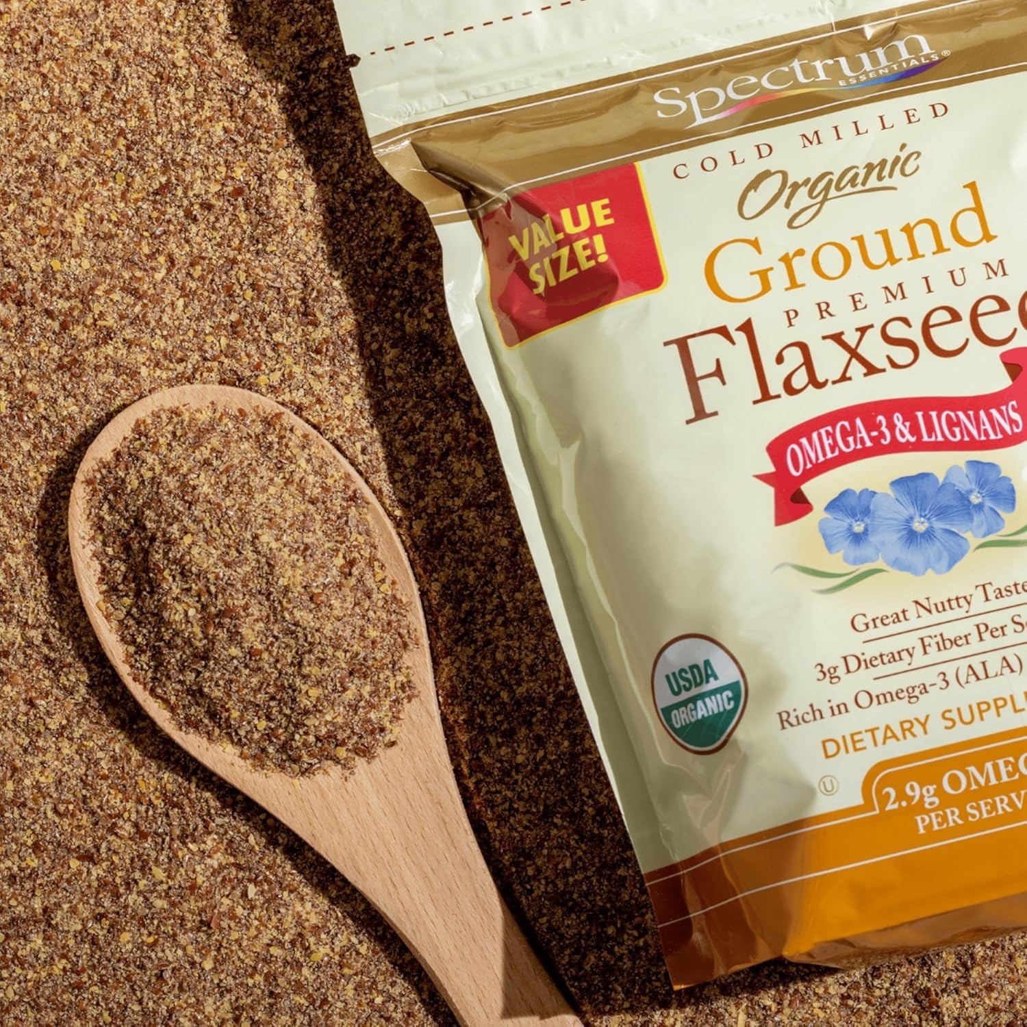 Spectrum Essentials Organic Premium Ground 14 Ounce (Pack of 1), No Color