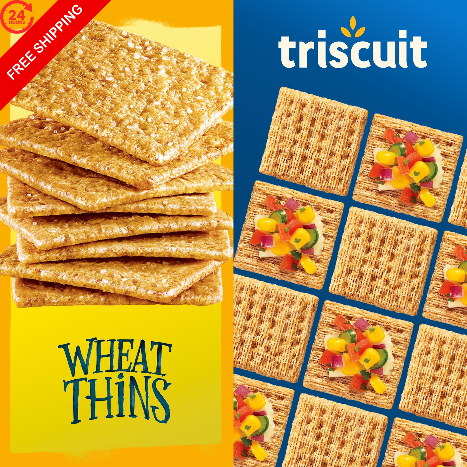 Triscuit Original Whole Grain Wheat Vegan Crackers and Thins Party Size