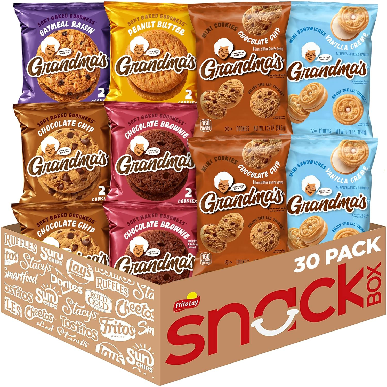 Grandma’s Cookies Variety Pack of 30