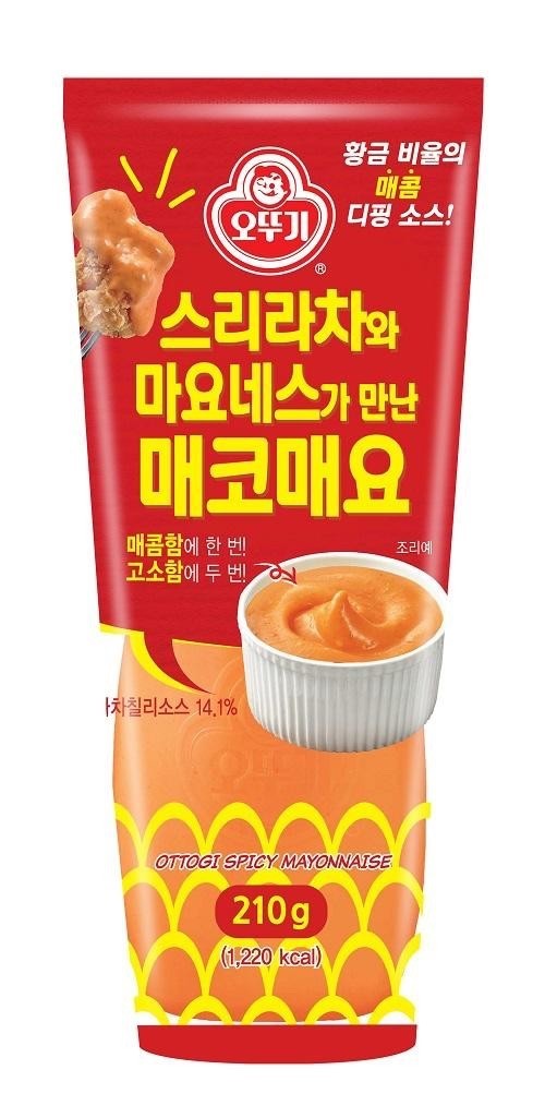 Otoki Ottogi Korean Spicy Sriacha Mayo Mayonnaise 오뚜기 스리라차와 마요네스가 Sauce Paste