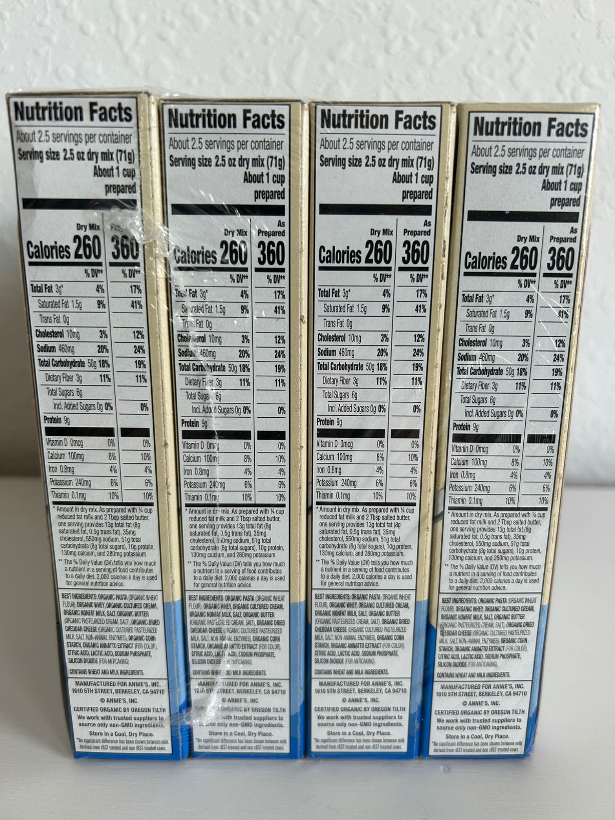Annie’s Organic VARIETY Mac & Cheese 12 PACK Includes 4 Boxes Each of 3 Flavors