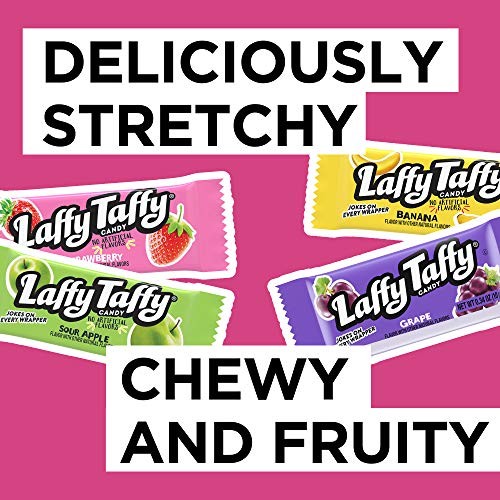 Laffy Taffy Candy Assorted Fruit Mini Bars Individually Wrapped 6oz