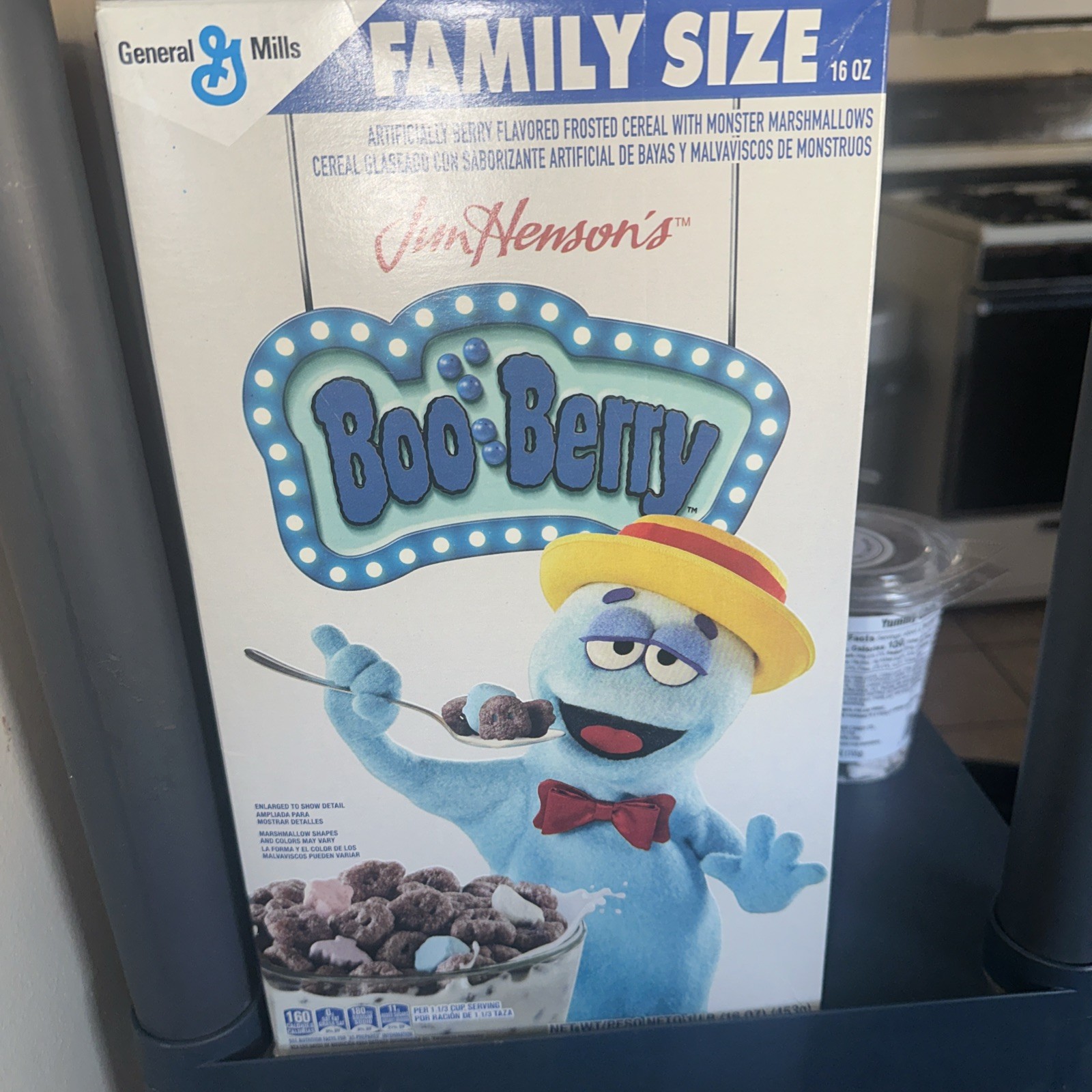 NEW General Mills Boo Berry Cereal Jim Henson Size 16 Oz EXP June 2026