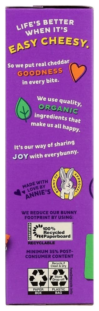 Annie’S Organic Cheddar Squares, Baked Cracker Snacks, 7.5 Oz