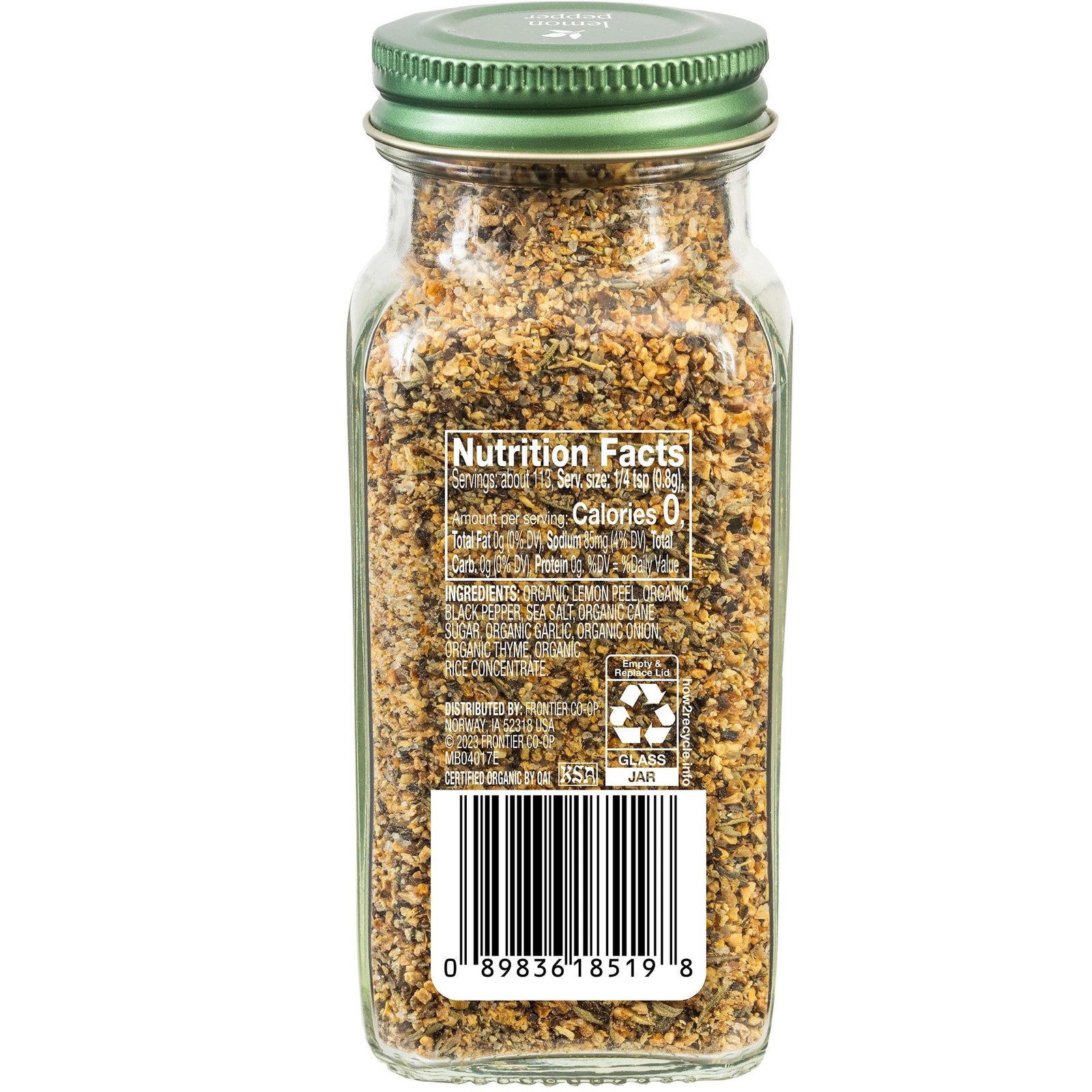 Simply Organic Lemon Pepper, 1-pound Bulk Bag, 3.17 Ounce (Pack of 2), טבעי