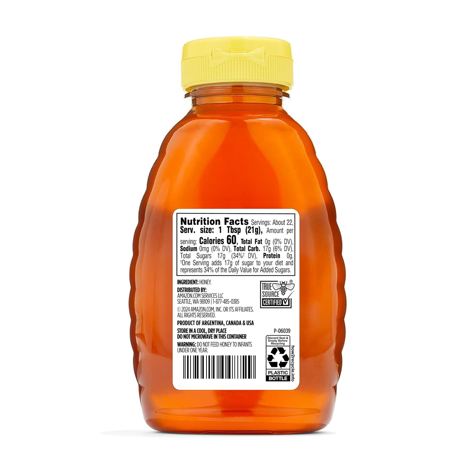 Grocery, Raw Wildflower Pure Honey, 16 Oz