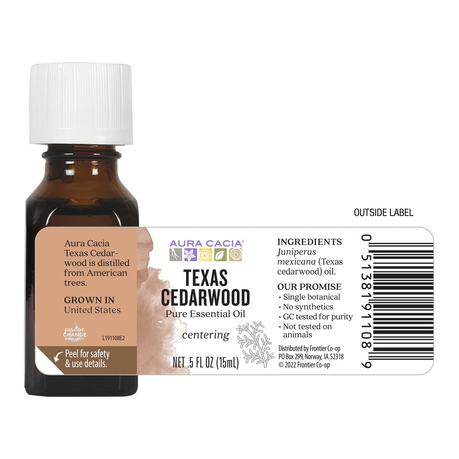 Aura Cacia Pure Texas Cedarwood Essential Oil | 0.5 fl. Fl Oz (Pack of 1)