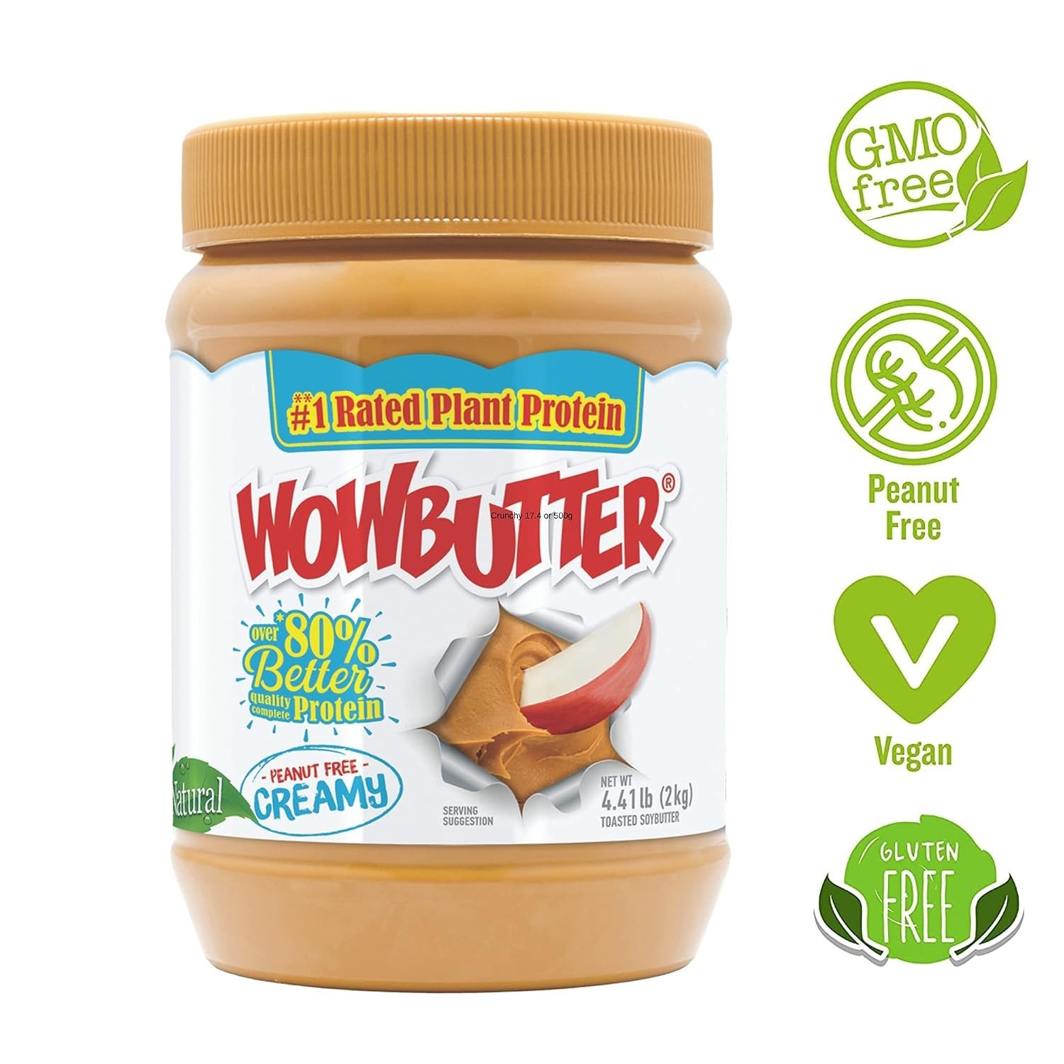 Natural Peanut-Free Creamy Spread – 2 Pack of 4.4lb Jars for Nut Allergy Safety