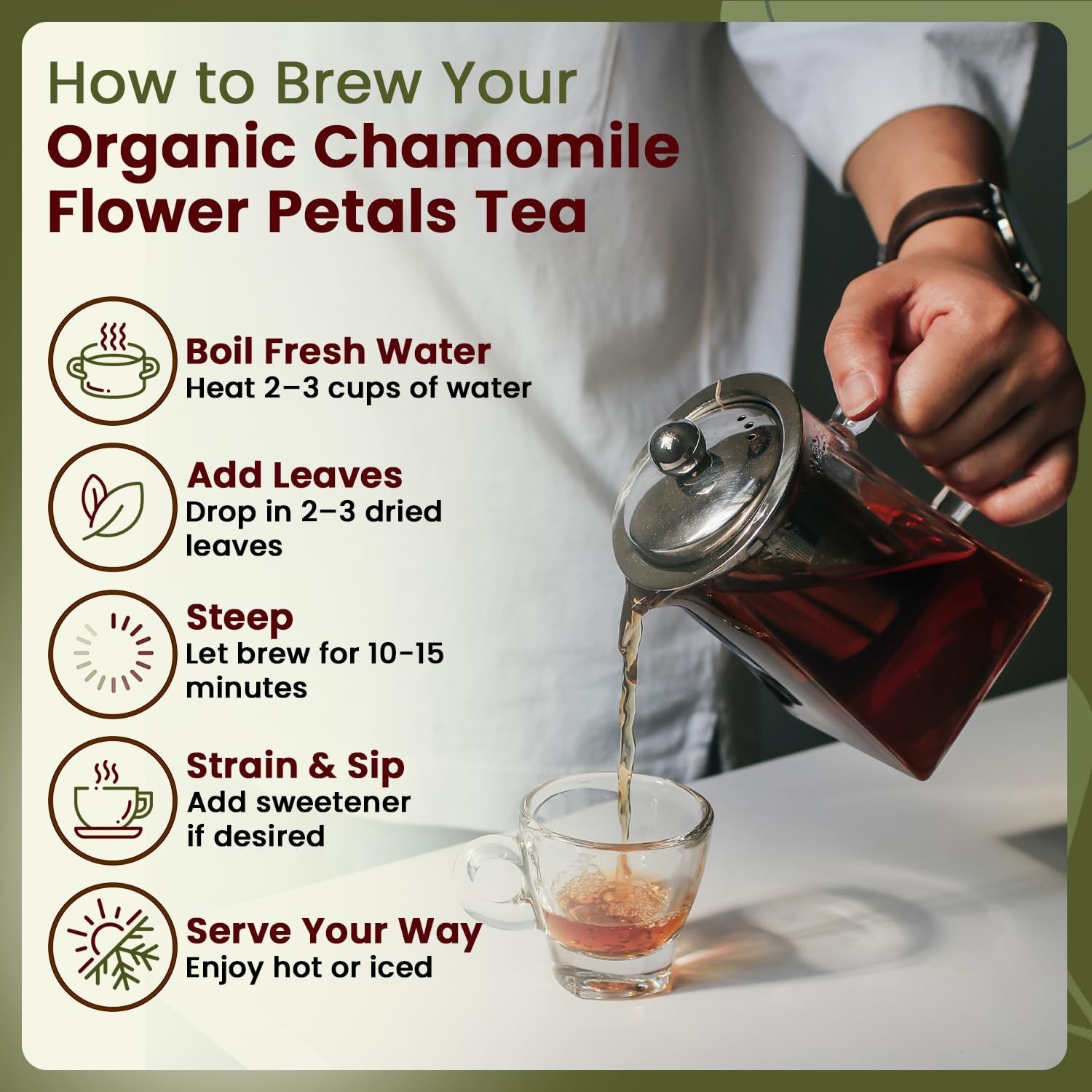 Organic Way Chamomile Flower Whole – Organic, Kosher & USDA Certified