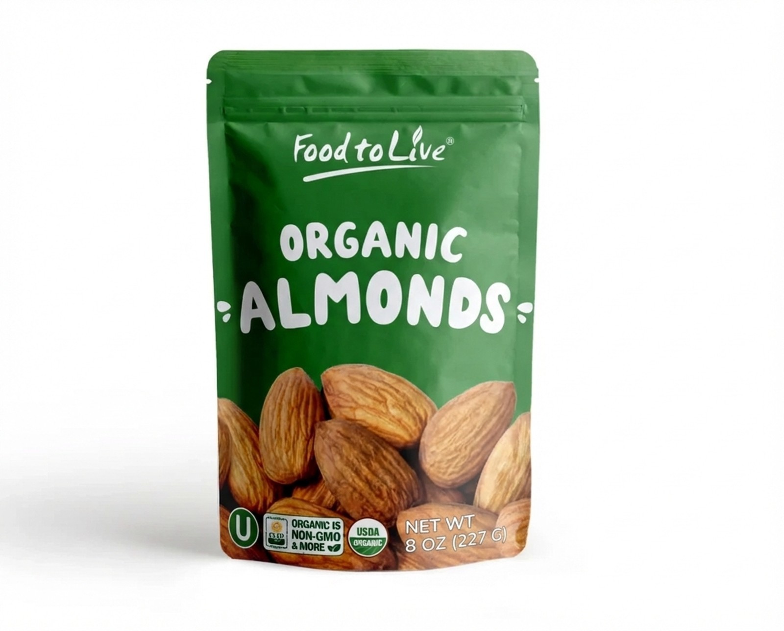 Organic Italian Raw Almonds — Non-GMO, Kosher, Raw, Vegan — by Food to Live