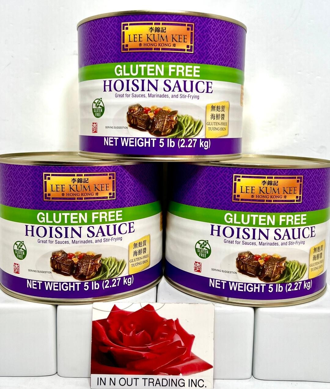Lee Kum Kee Gluten Free Hoisin Sauce 5 lbs ( Pack of 3 )~8/2025