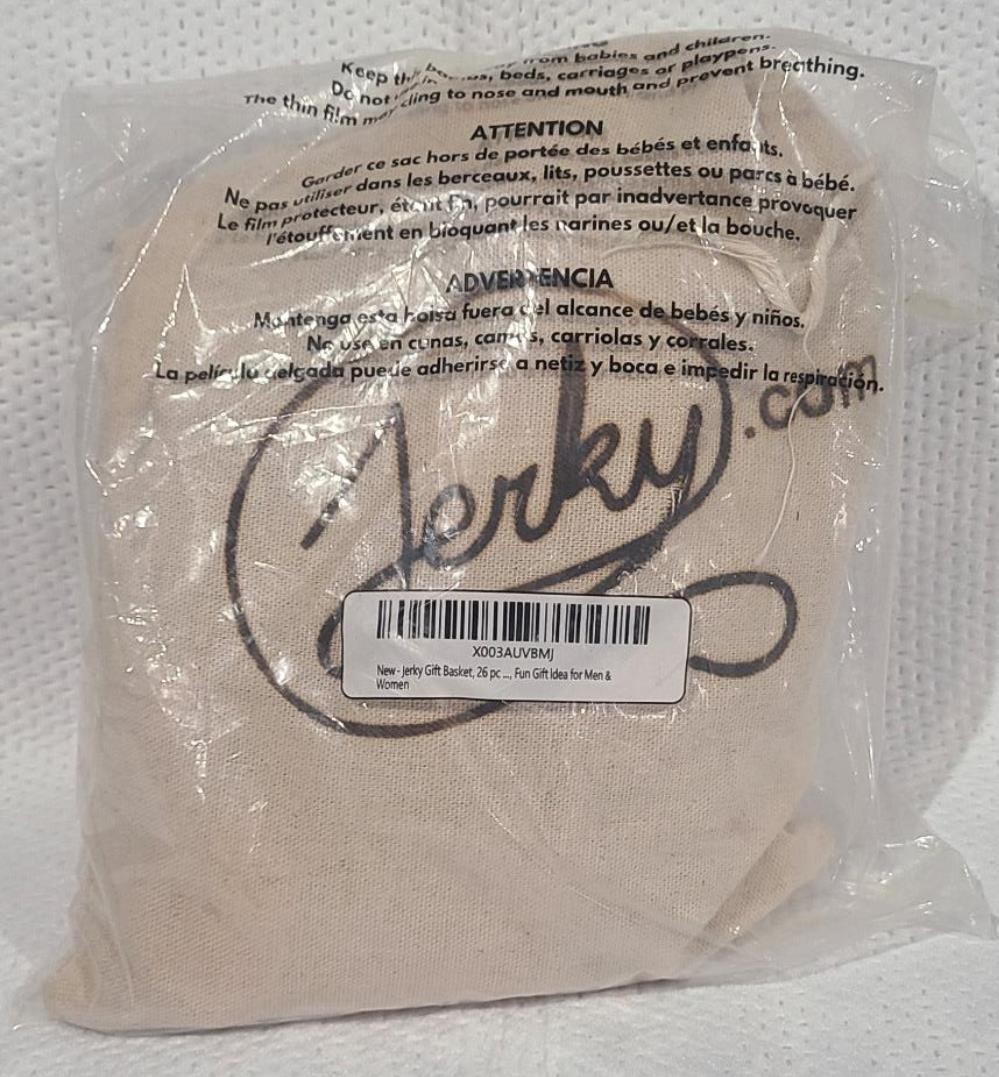 Jerky Gift Basket for Men – 26pc Jerky Variety Pack of Beef, Pork Turkey BB 8/24