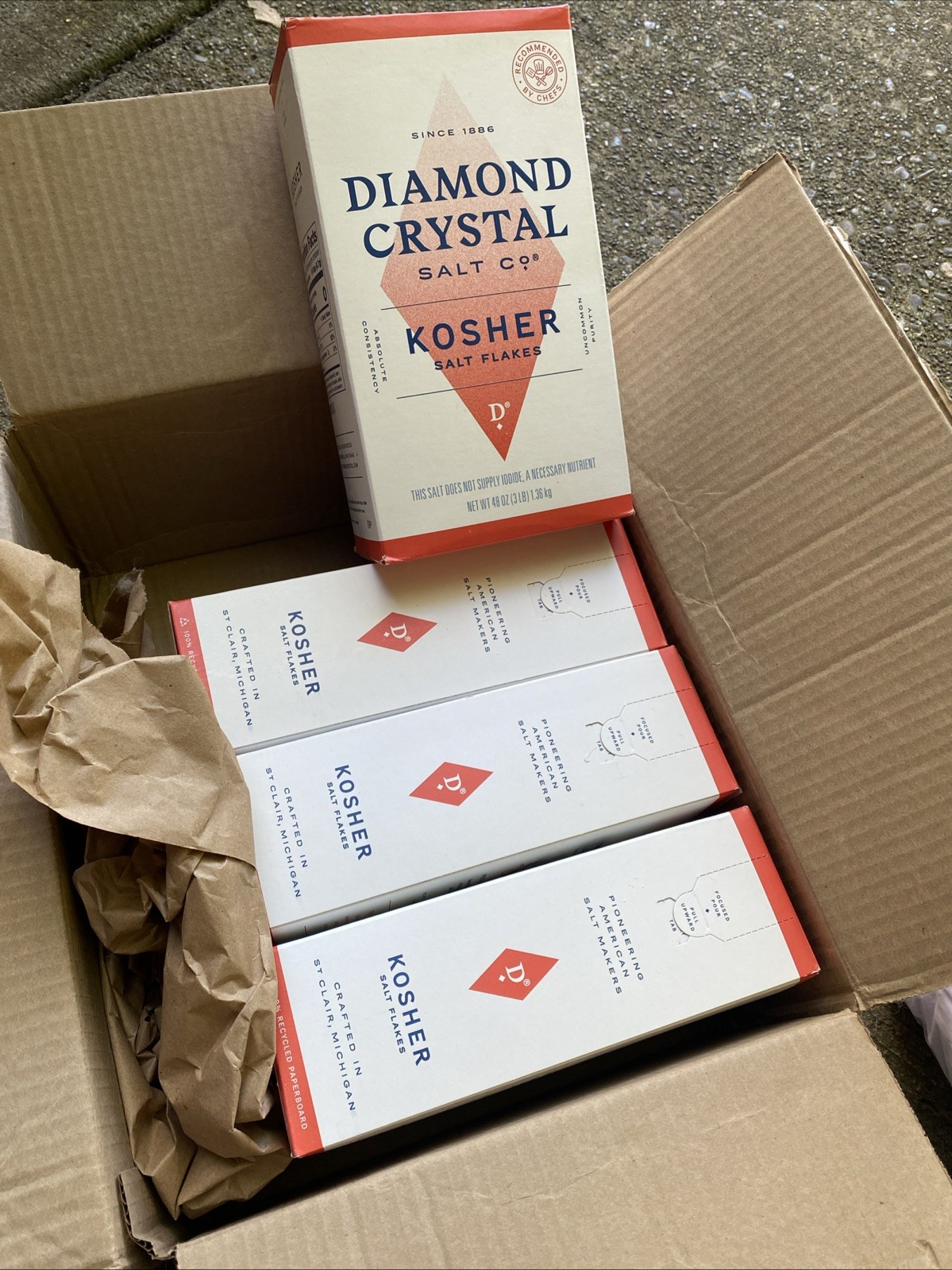 (4) Diamond Crystal Kosher Salt Flakes – Full Flavor, No Additives