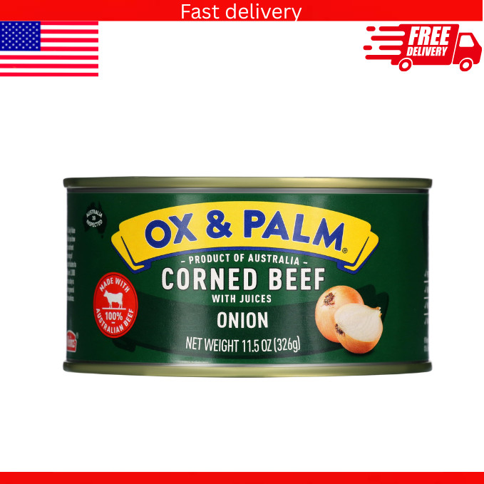 Ox & Palm corned Beef onion Flavored 11.5 oz can……