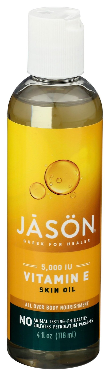Vitamin E 5,000 IU Oil – All Over Body Nourishment Jason Natural Cosmetics 4 oz