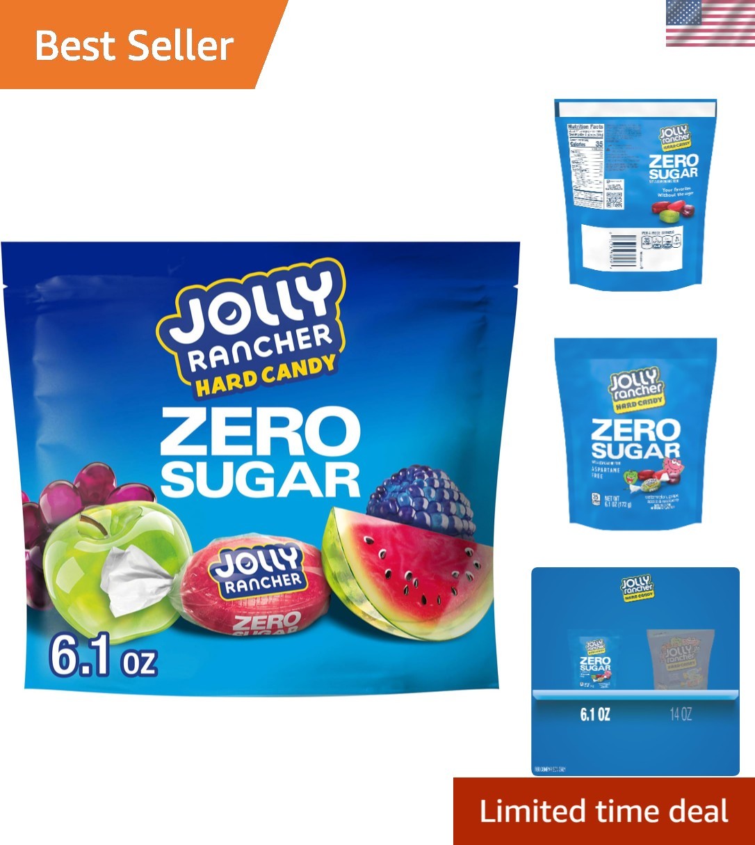 Delicious Zero Sugar Assorted Hard Candy, 6.1 oz – Ideal for Every Occasion!