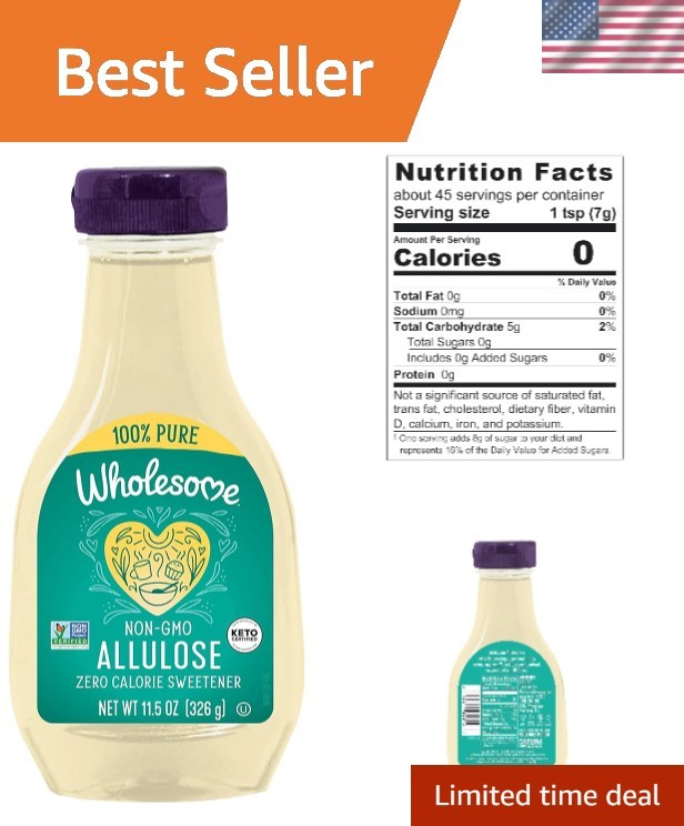 11.5oz Allulose Syrup – Delicious Zero Calorie Sweetener for Keto & Diets