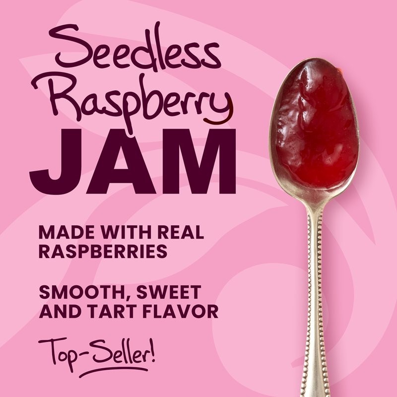Stonewall Kitchen, non GMO, Seedless Raspberry Jam, 12.5 oz. Jar….