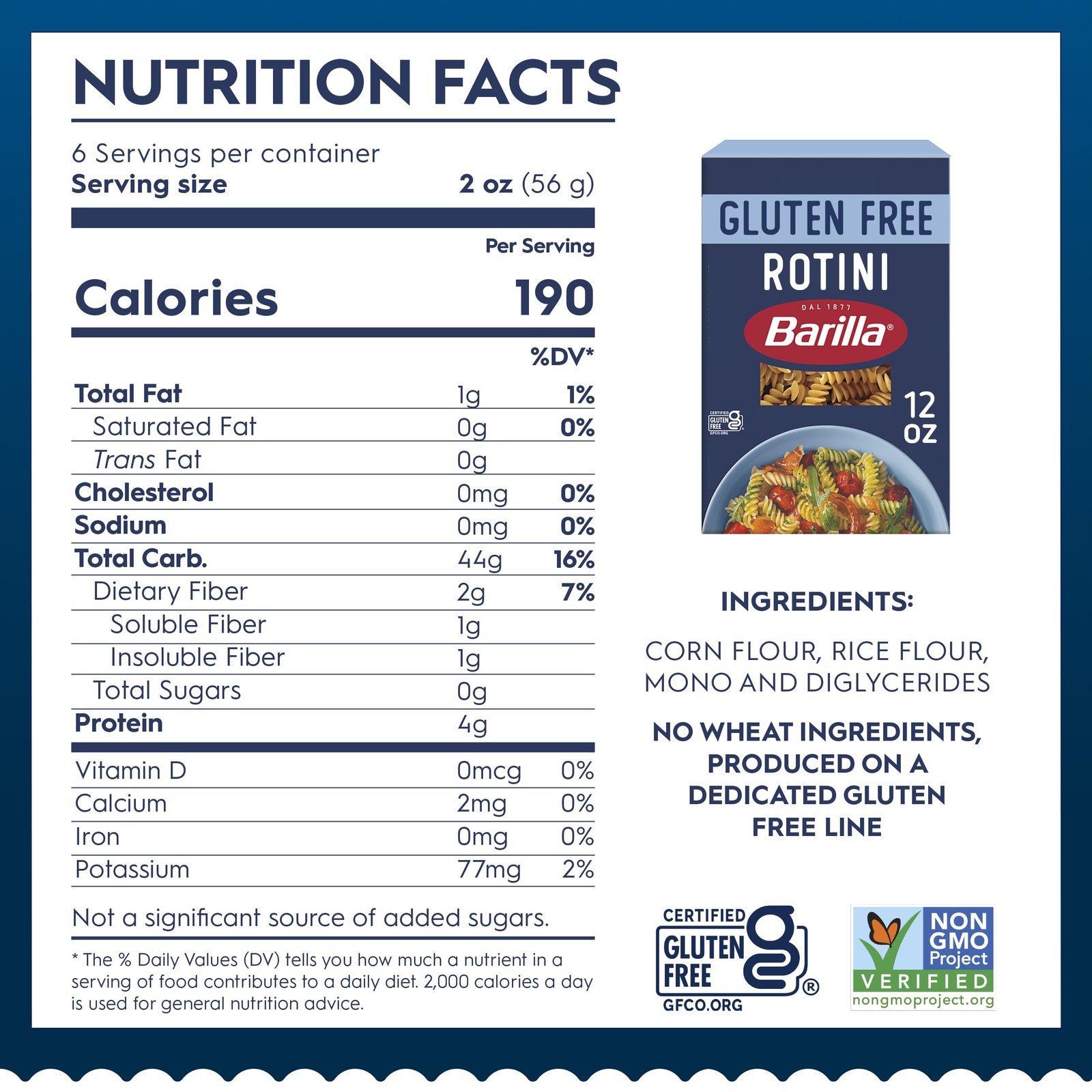 Barilla Gluten Free Rotini Pasta, 12 Ounce (Pack of 8) – Non-GMO Gluten Free