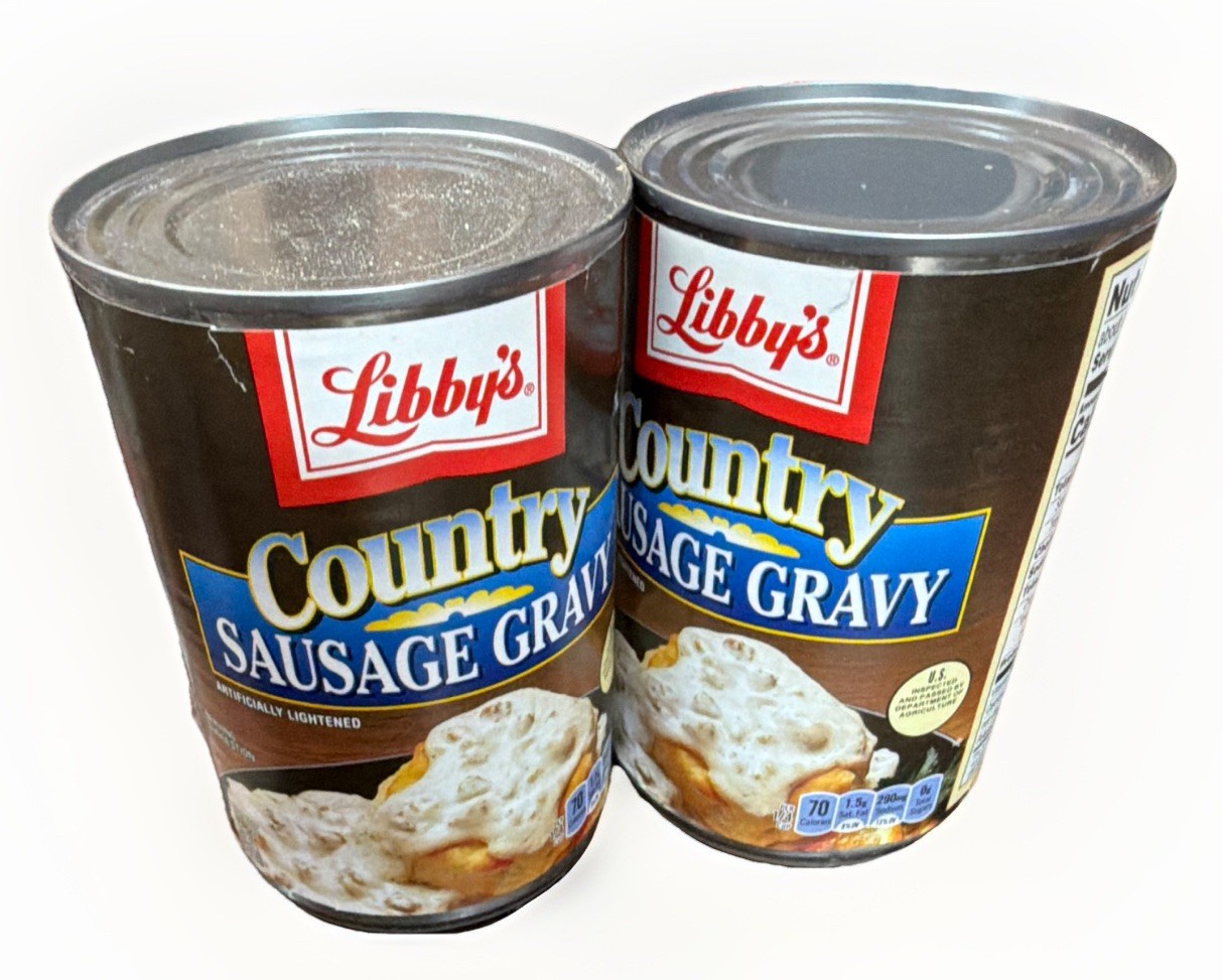 Libby’s Country Sausage Gravy 15 oz Can, No Artificial Flavors, Best By 1/3/2027