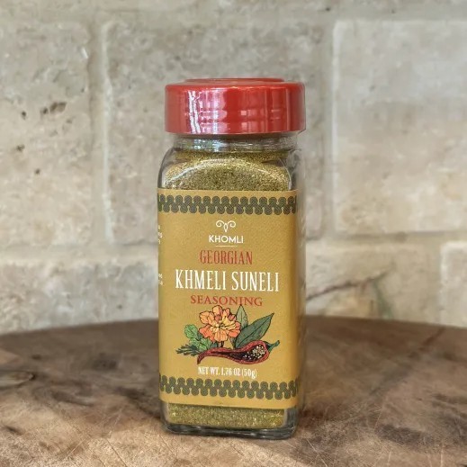 KHMELI SUNELI, Georgian Seasoning, Net Wt. 1.76oz (50g), Khomli Brand