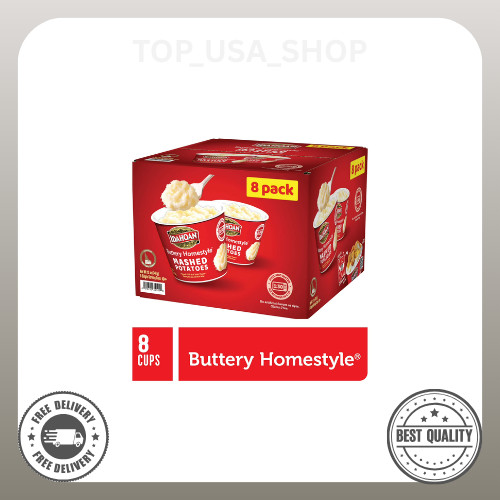 Idahoan Buttery Homestyle Mashed Potato Cups, 1.5 oz, 8 Count