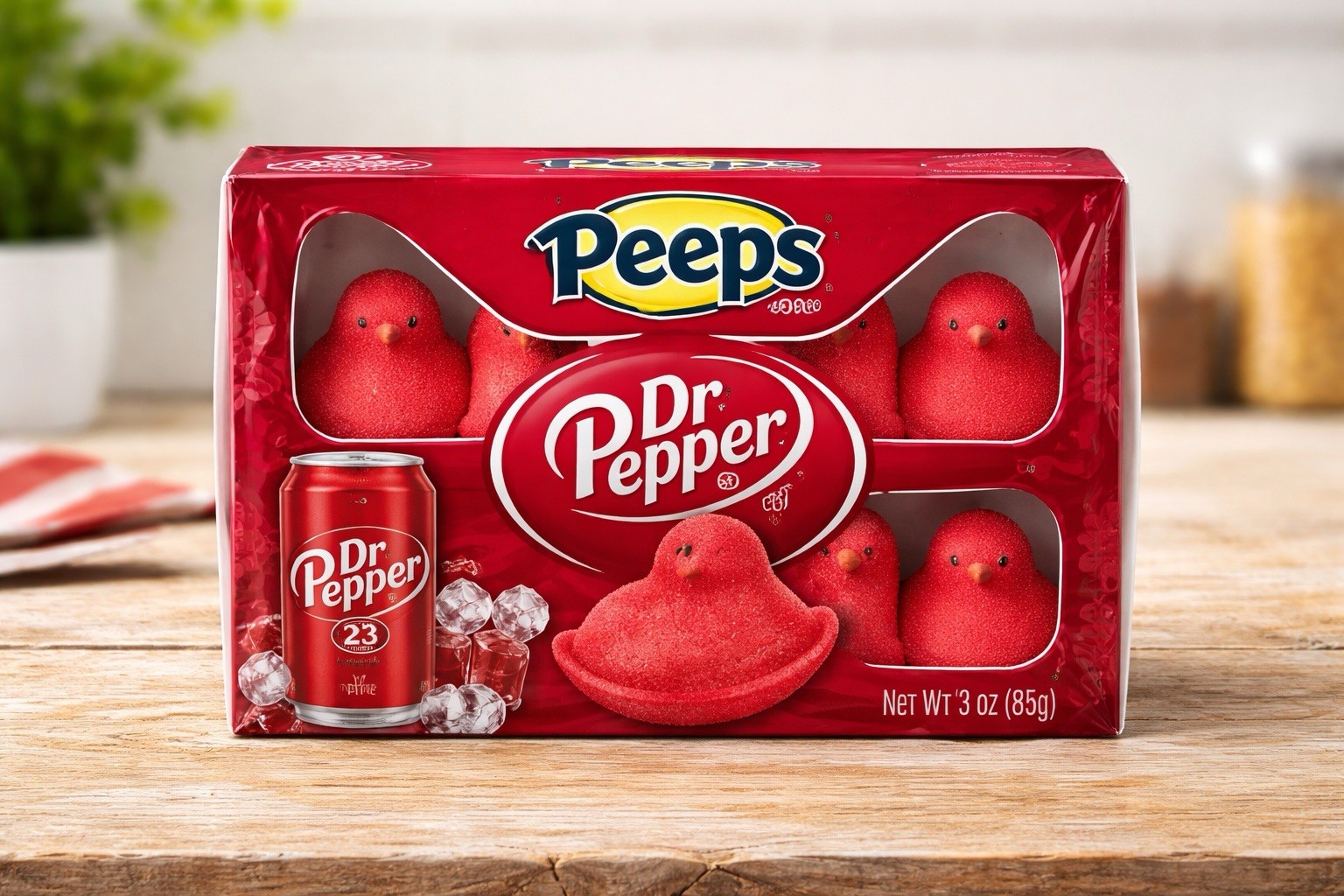 10 Pack Peeps Dr Pepper Flavored Marshmellow Chicks Limited Edition For Easter