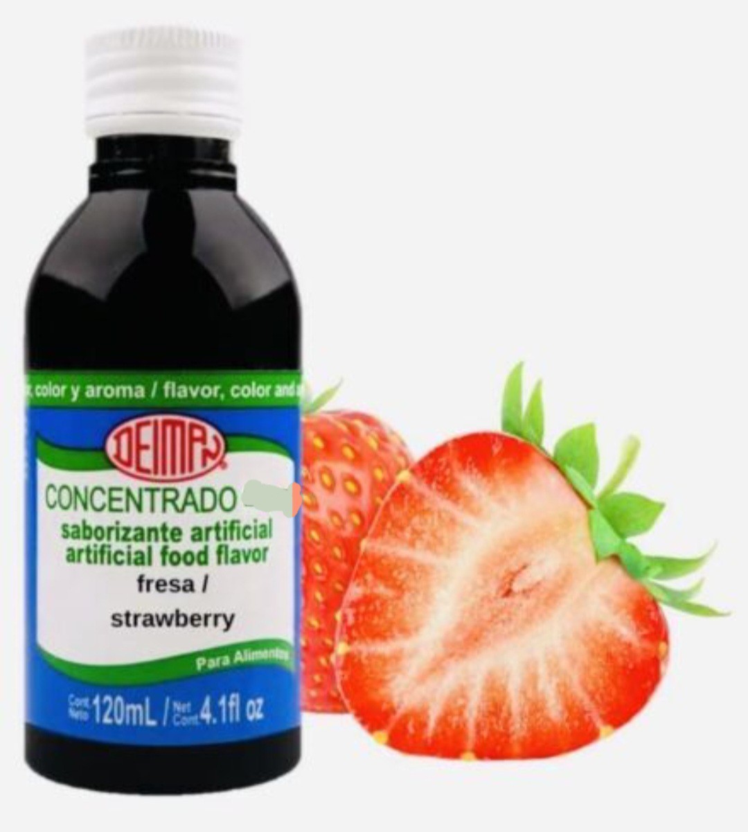 2X DEIMAN STRAWBERRY ( FRESA ) CONCENTRATE – 2 BOTTLES OF 4.1oz (120ml) EACH