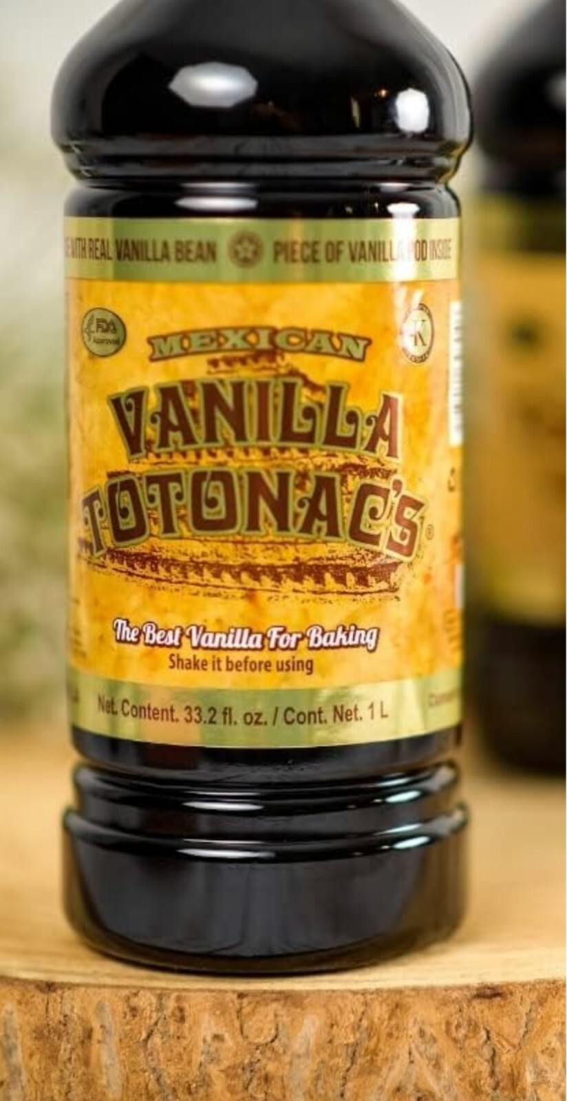 Totonac’s Pure Mexican Vanilla extract, 33.2 Ounces (Baking)