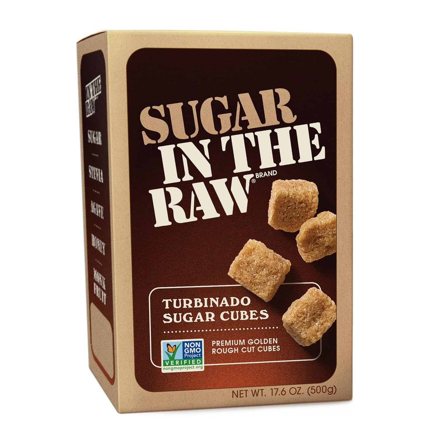 Sugar In The Raw Turbinado Cane Sugar Cubes, Pure, Gluten Free, 17.6 oz (Pack 1)