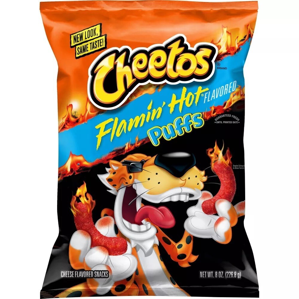 Cheetos FLAMIN HOT Puffs Cheese Flavored Snacks Chips 8.5 oz