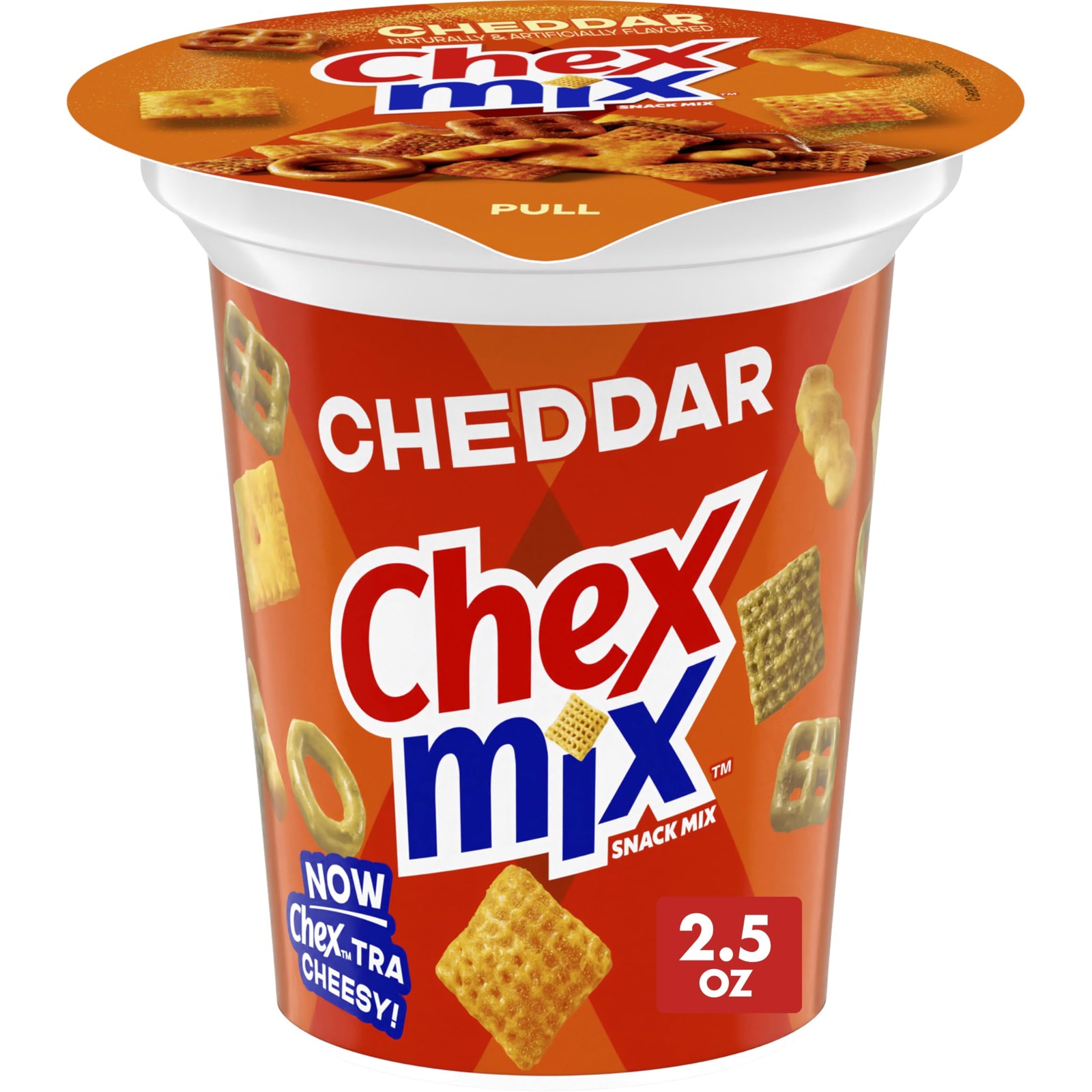 Chex Mix Cheddar Flavored Snack Mix, Cup, 2.5 oz Ounce (Pack of 1)