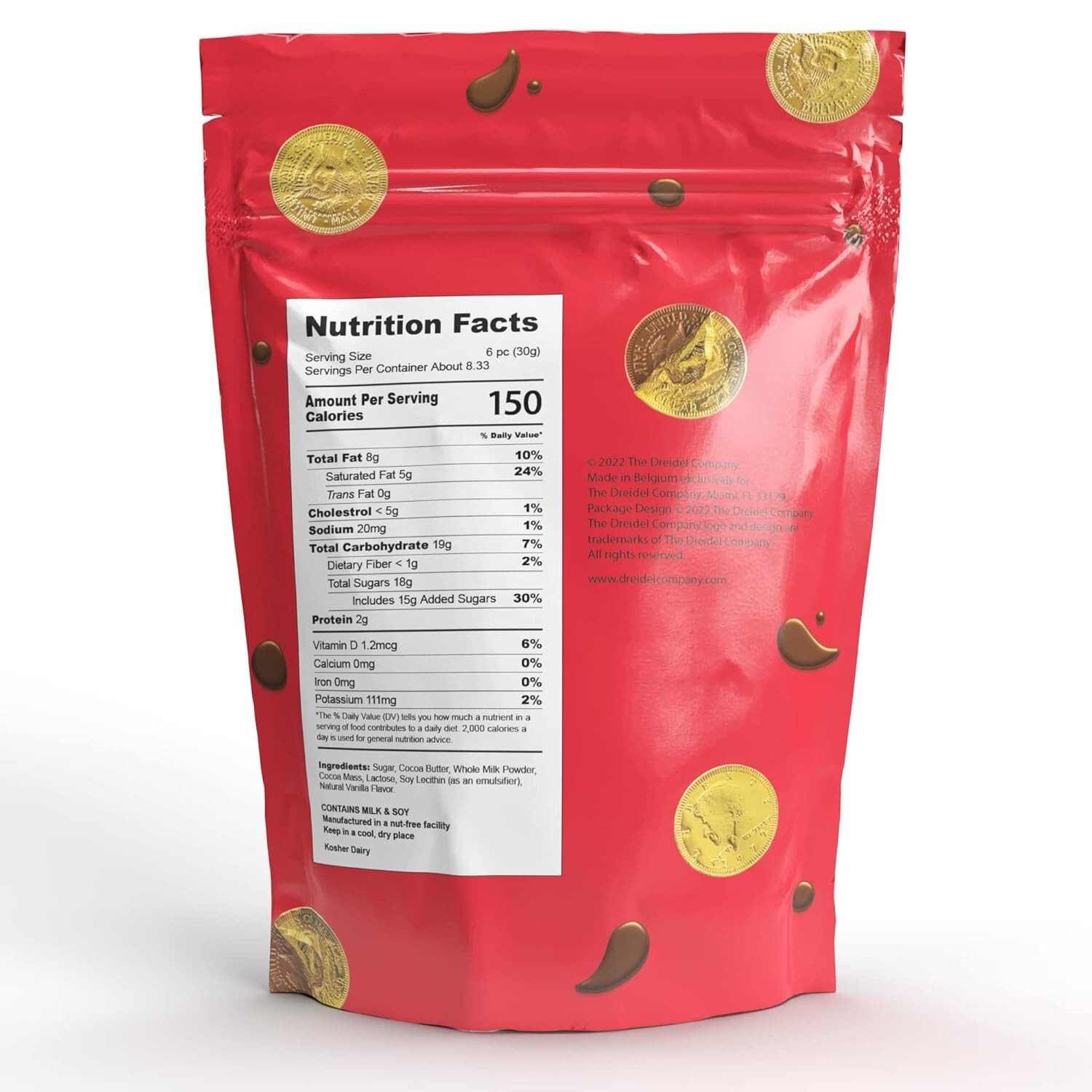 Individually Wrapped Gold Milk Chocolate Coins – Non-GMO, Ideal for Celebrations