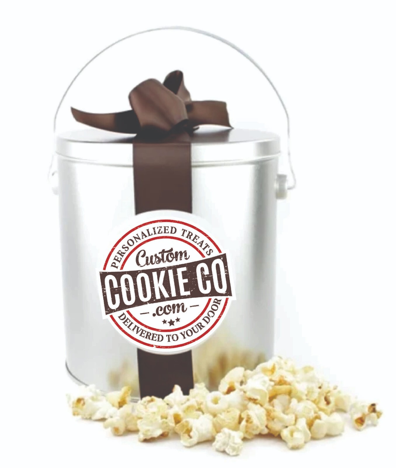 Non GMO | Gallon | Popcorn Tin | Logoed | Picture | Corporate | Branded | Gifts