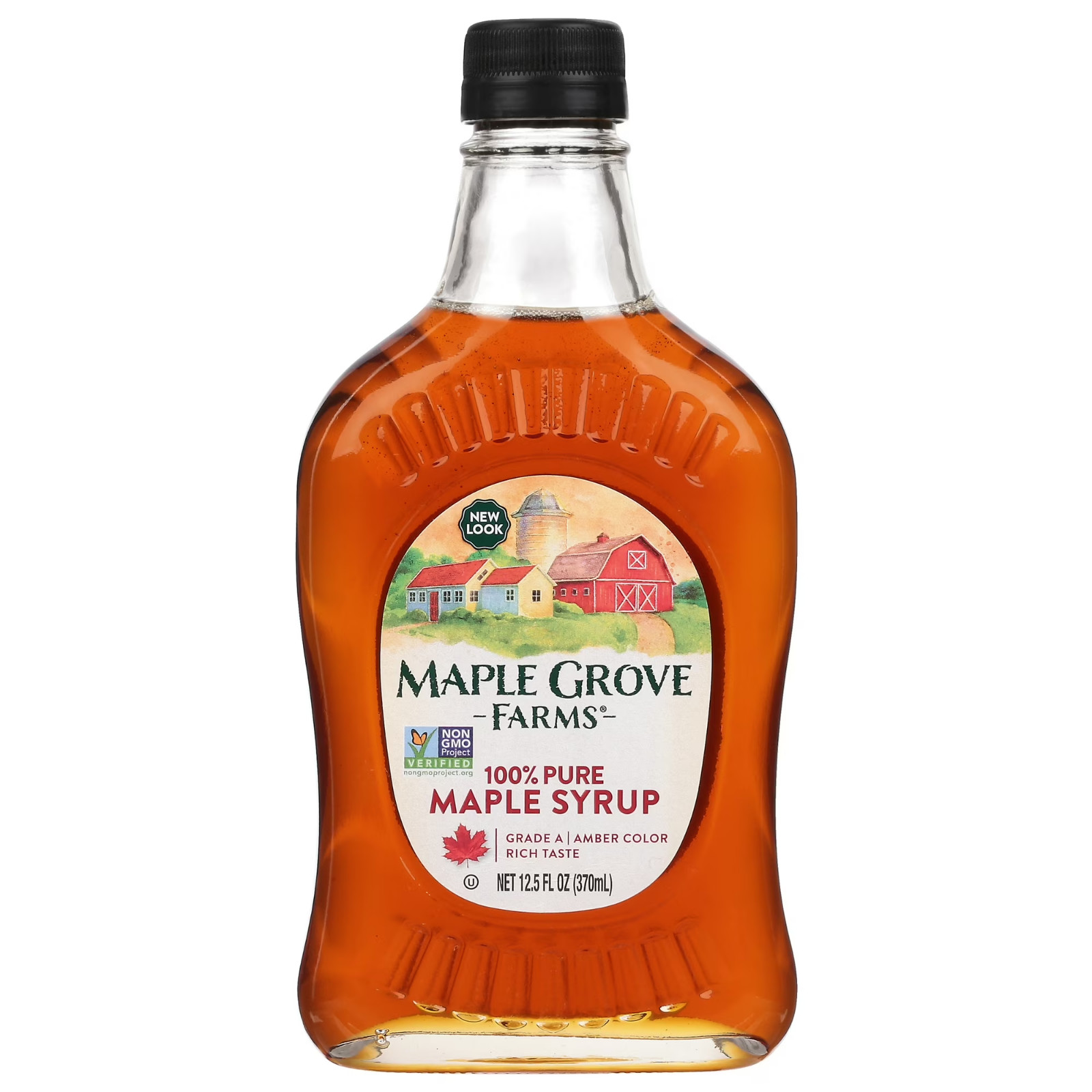 Maple Grove Farms Pure Maple Syrup, Kosher, 12.5 fl oz..