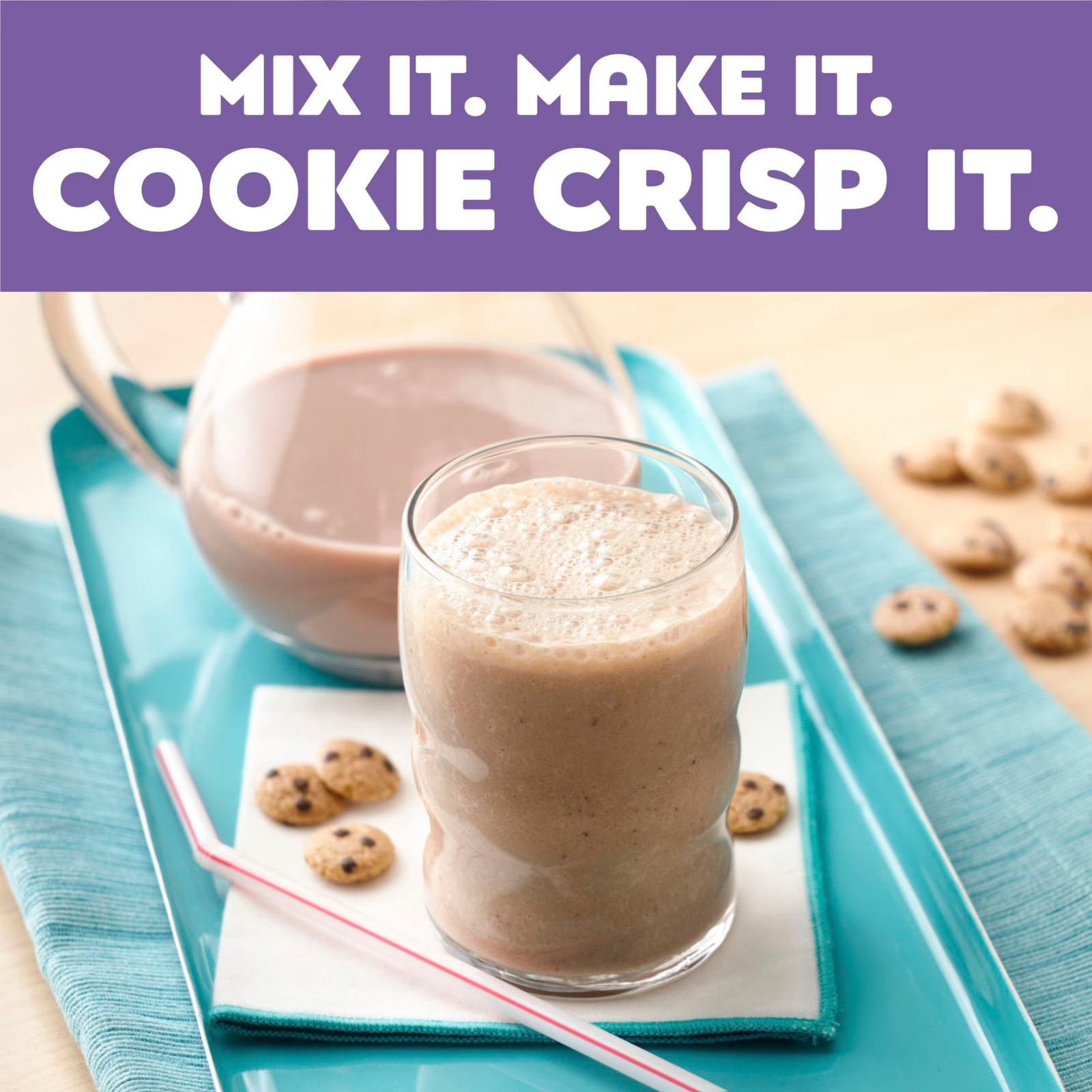 Whole Grain cereal Chocolate Chip cookie Taste resealable bag 35 oz……..