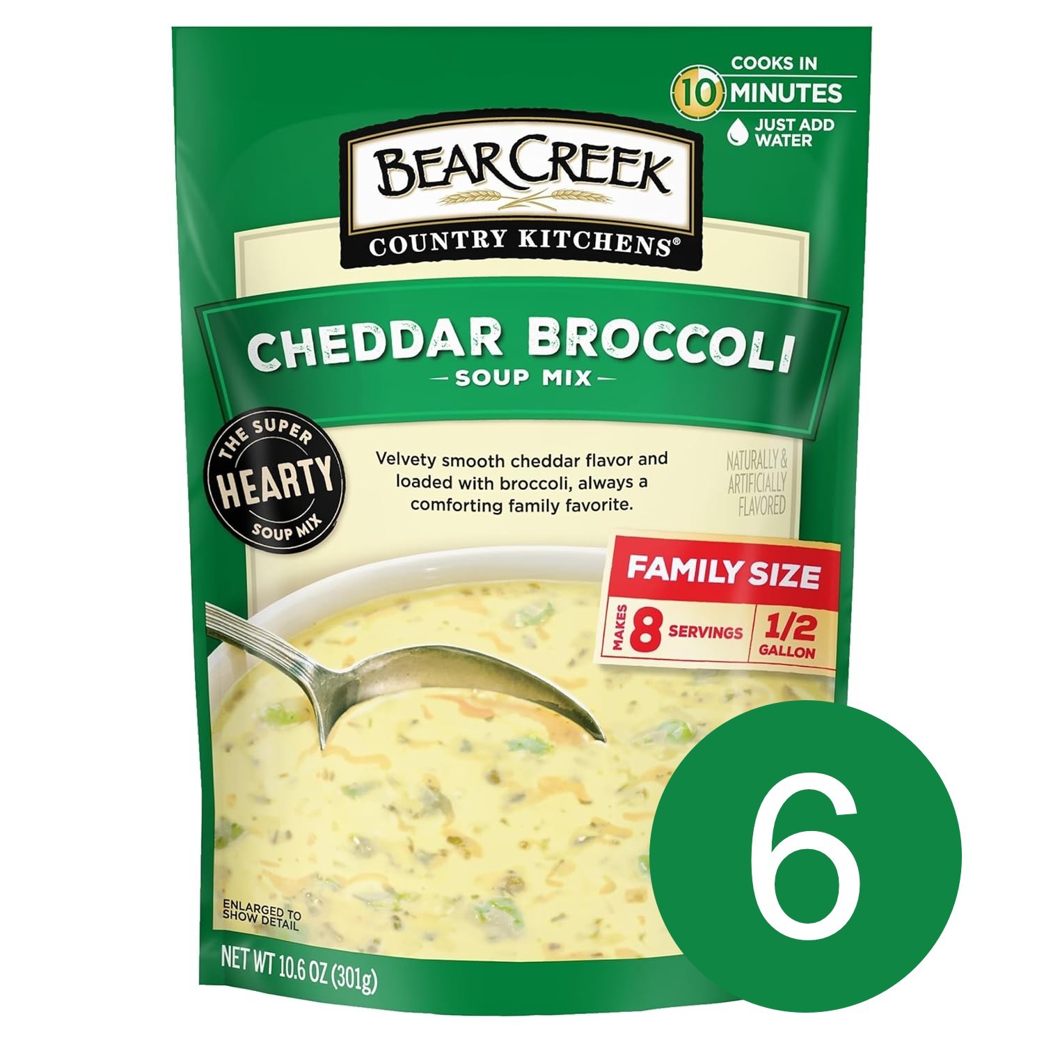 Bear Creek Soup Mix, Cheddar Broccoli, 10.6 Ounce (Pack of 6)