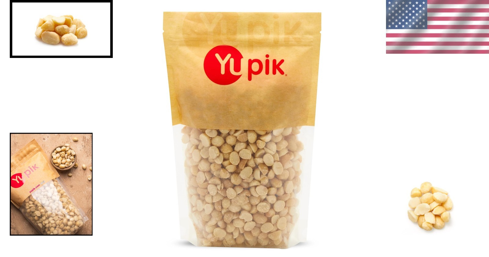 2.2 lb Unsalted Raw Macadamia Nut Pieces – Perfect for Healthy Snacking & Baking