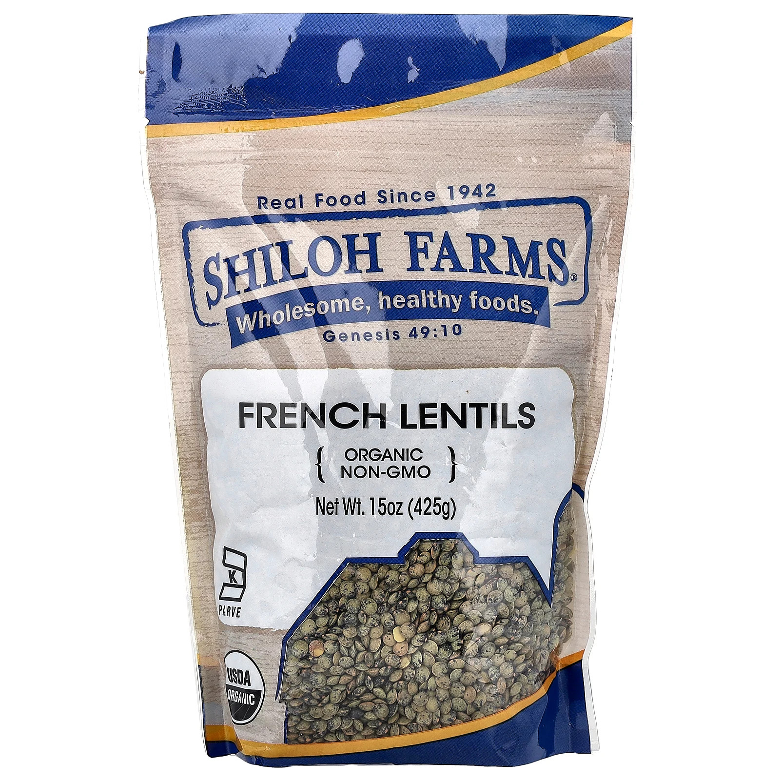 Organic French Lentils, 15 oz (425 g)