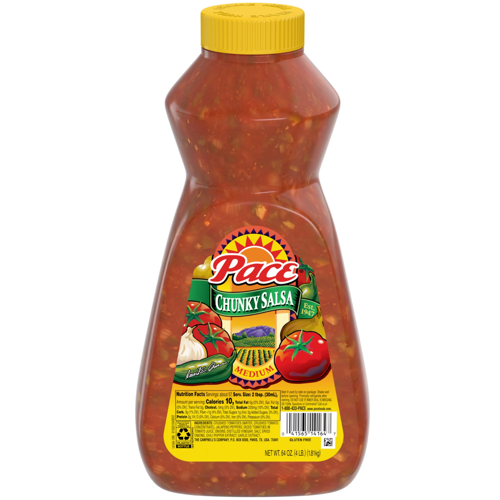 Pace Chunky Medium Salsa, 64 oz Bottle