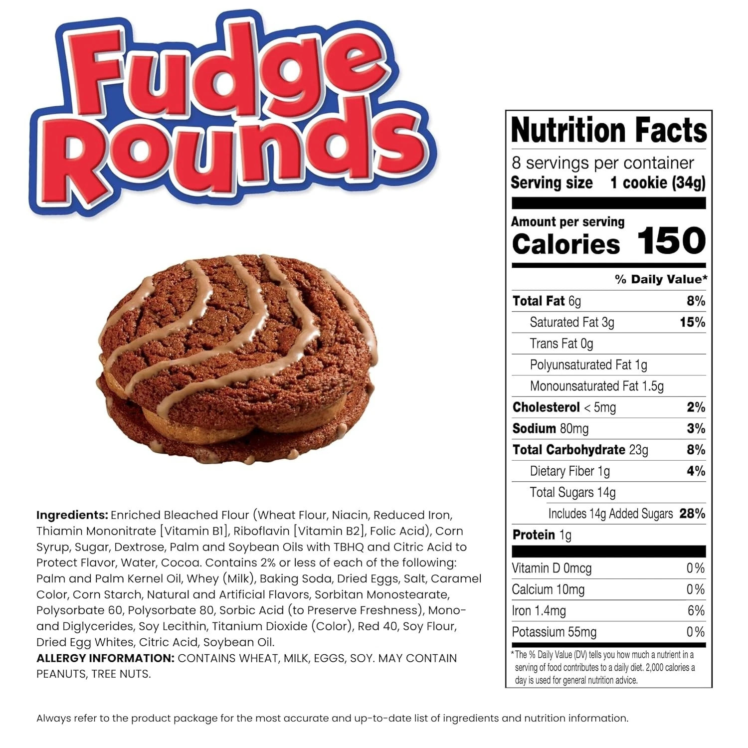 Little Debbie Fudge Rounds, 9.5 Oz
