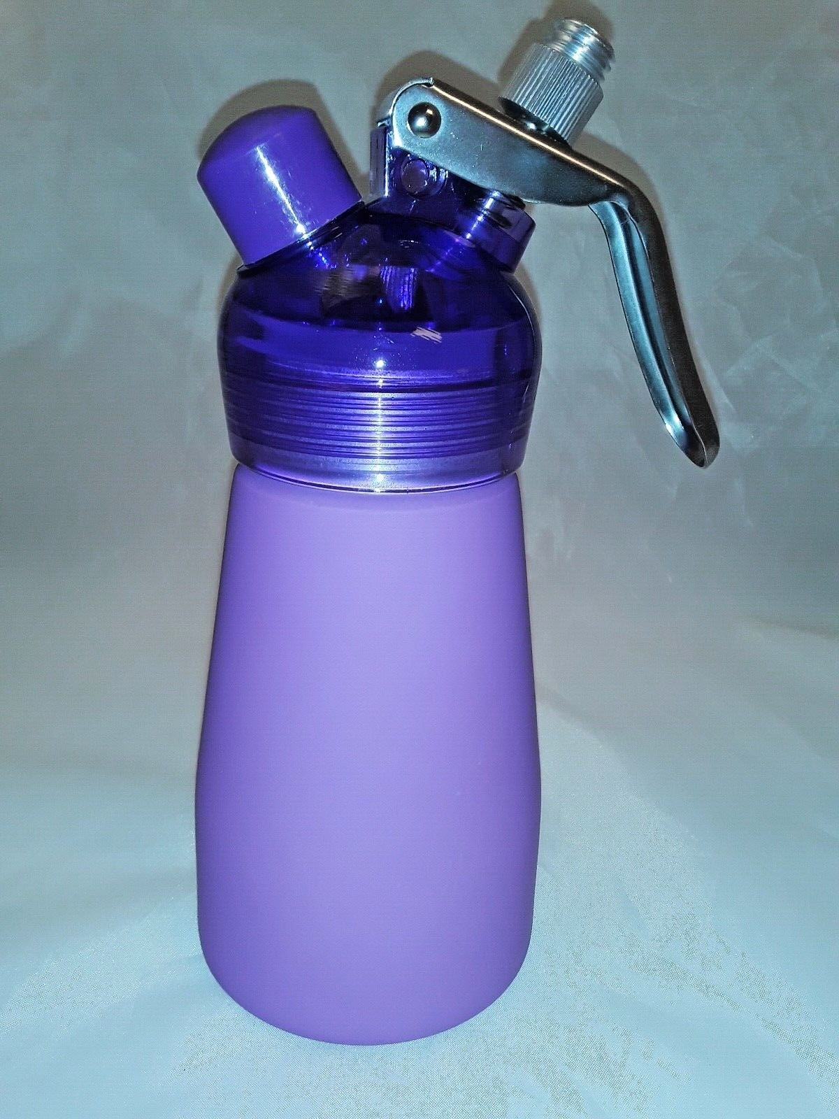 Whipped Cream Dispenser Whipper canister 1/ 2 pt (.25L) suede feel New PURPLE