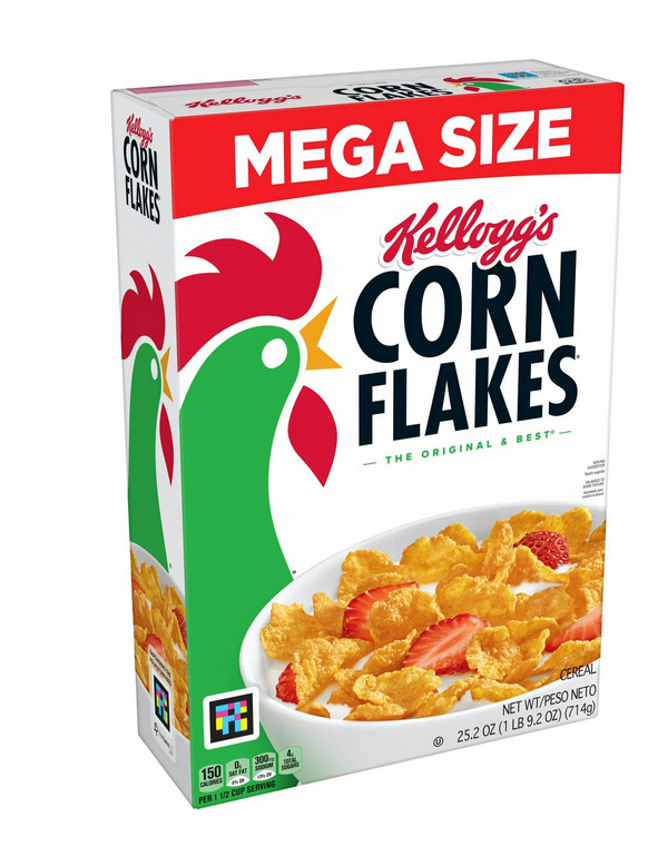 Kellogg’s Corn Flakes Breakfast Cereal, 8 Vitamins and Minerals, Healthy Snacks,