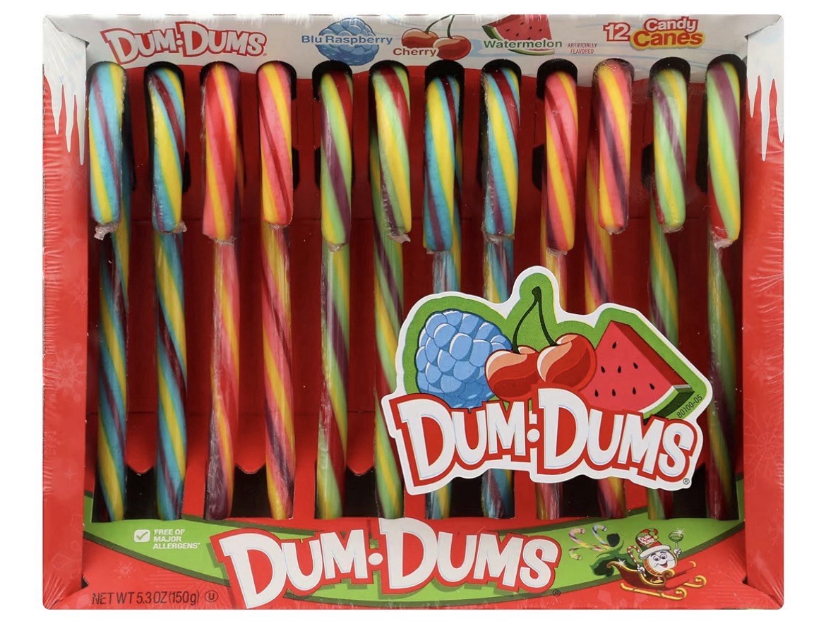 12 Boxes – 144 Candy Canes! – 48 – Lifesavers, 48 – Jelly Belly, & 48 – Dum-Dums