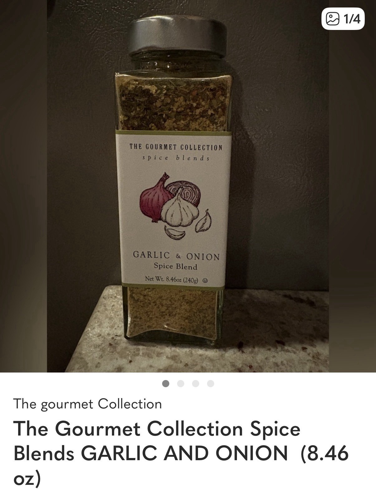 The Gourmet Collection Garlic & Onion Spice Blend Gluten Free Dried 240g