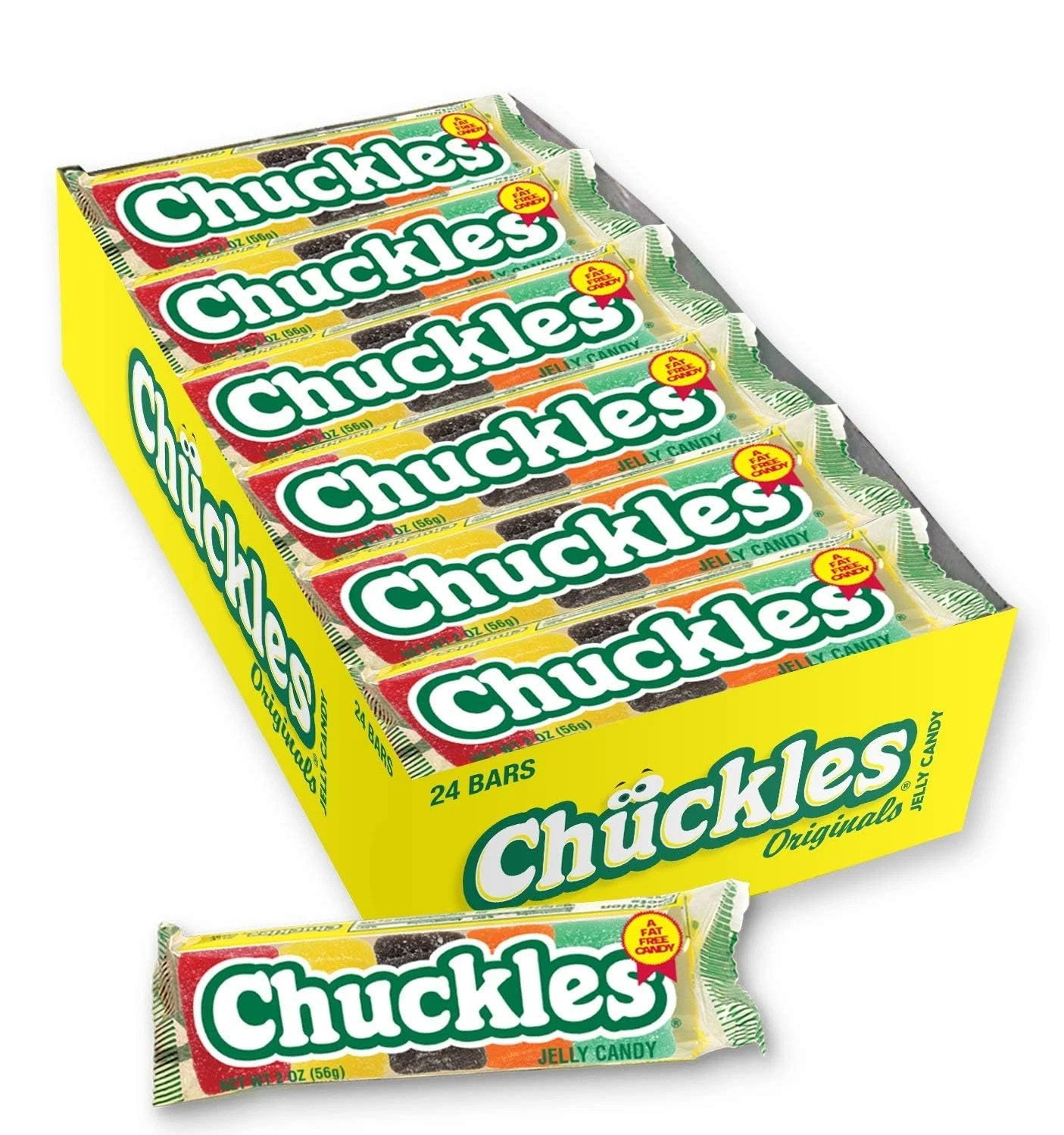 Wonka Chuckles Jelly Sugar-Coated Candies Fruit Flavored Candy Pack of 24