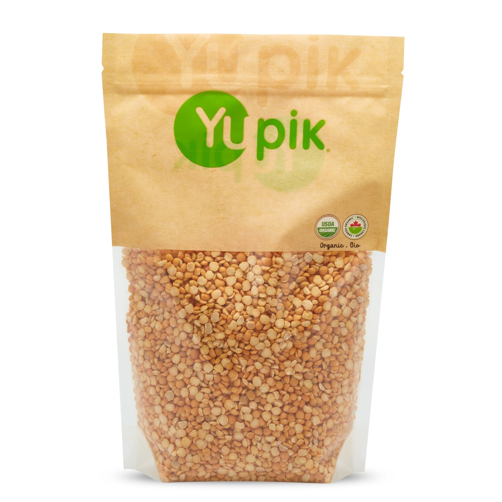 Yupik Organic Yellow Split Peas, 2.2 lb (35.2 oz), 35.2 Ounce (Pack of 1)