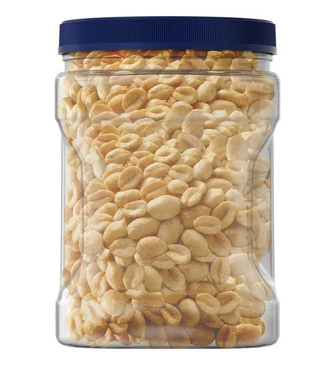 PLANTERS Lightly Salted Dry Roasted Peanuts, Party Snacks, Plant Based Protein,